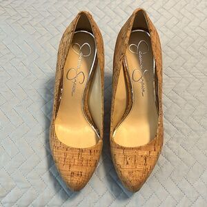 Jessica Simpson cork heels size 6